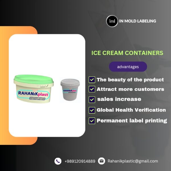 Ice cream containers